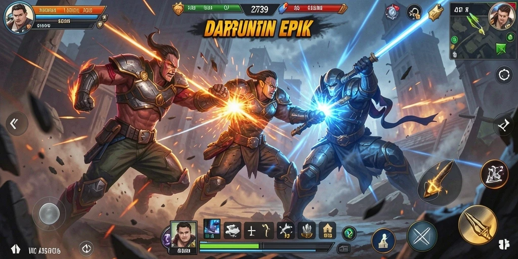 Gameplay menegangkan di 2739 dengan pertarungan seru.