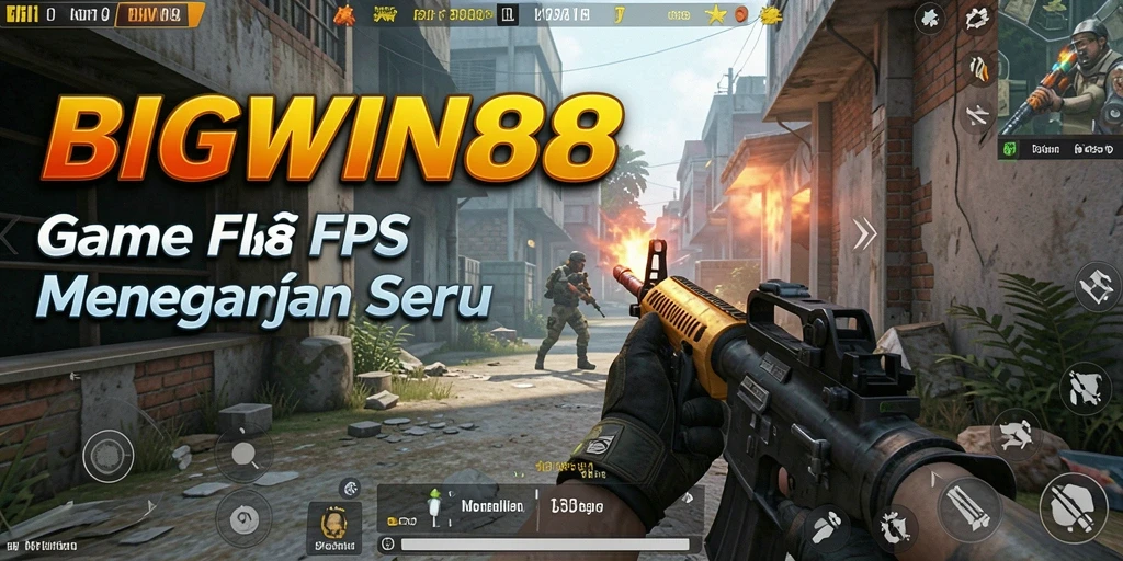 Gameplay mendebarkan dari BIGWIN88 dengan aksi FPS intens.