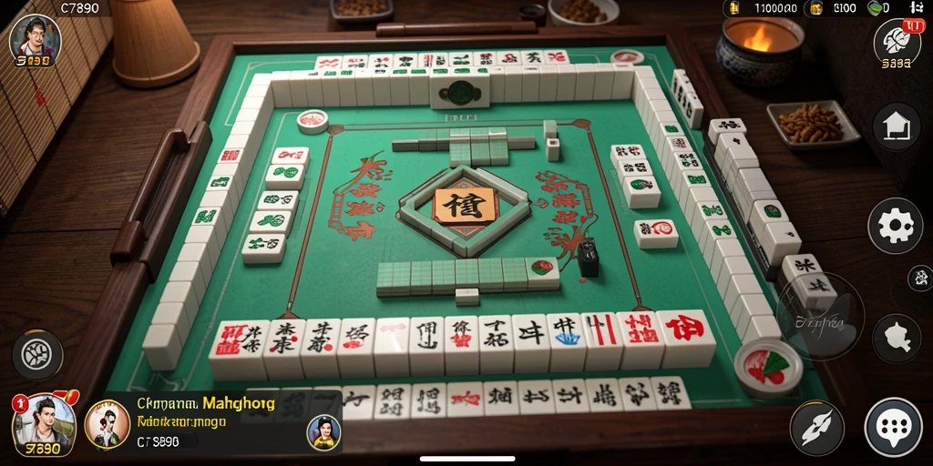 Screenshot utama C7890 memperlihatkan gameplay Mahjong yang menantang dan seru.
