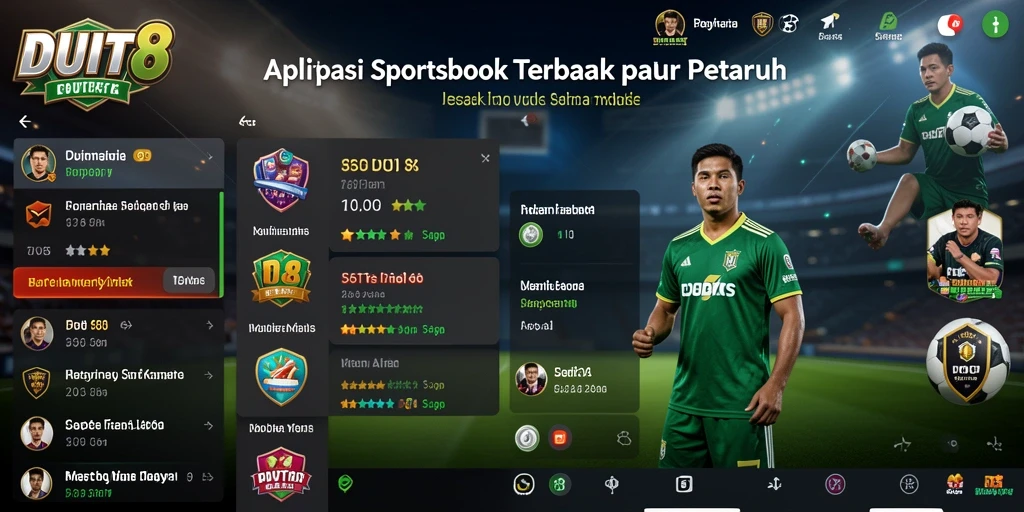 Tampilan gameplay menarik dari aplikasi Sportsbook DUIT8.