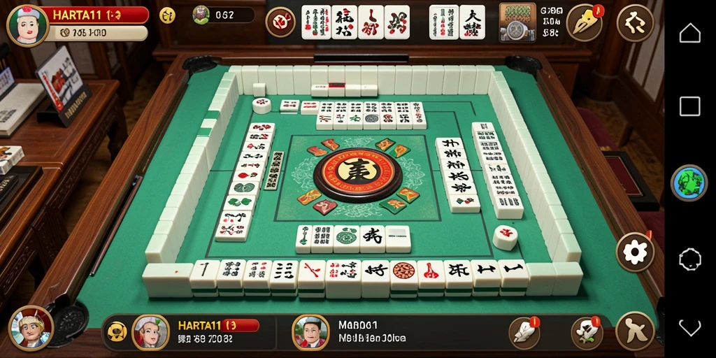 Screenshot HARTA11 menampilkan gameplay Mahjong yang menarik dan menegangkan.
