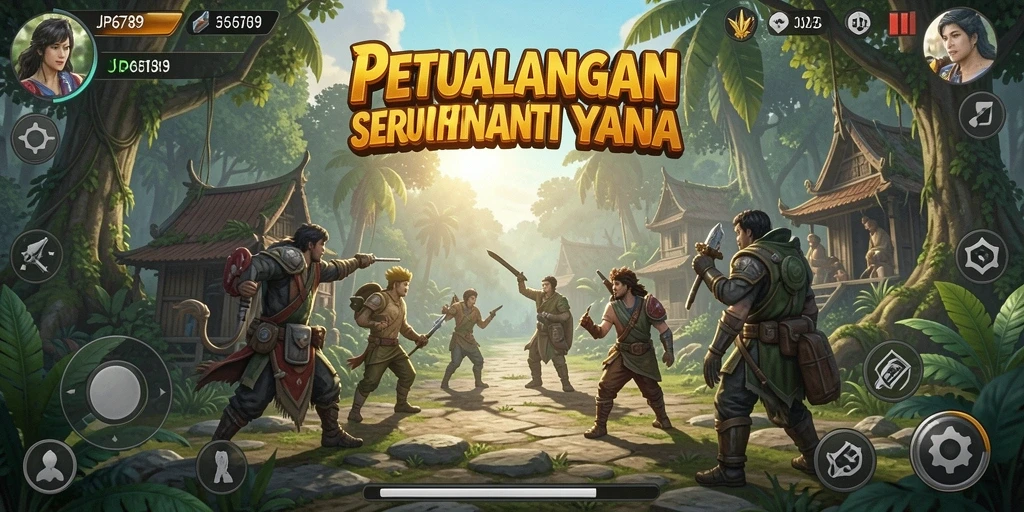 Gameplay menantang di dunia petualangan yang luas.