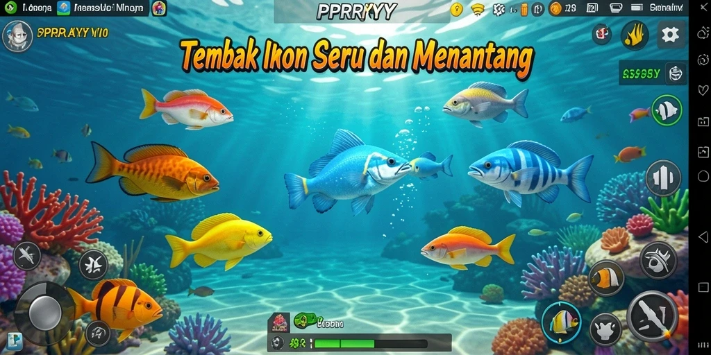 Gameplay PPRRYY yang seru saat menembak ikan.