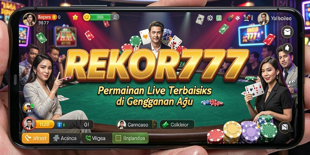 Tampilan gameplay Live Casino yang seru dan interaktif di REKOR777.