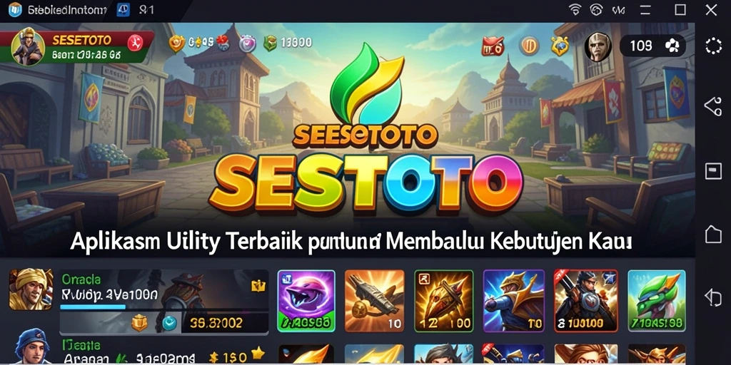 Tampilan antarmuka SESETOTO yang intuitif dan mudah digunakan.