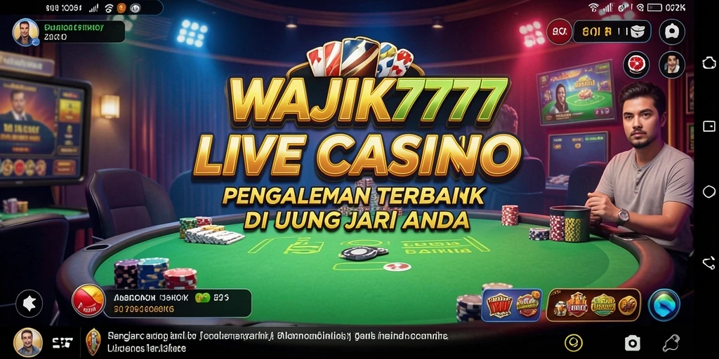 Gameplay live casino realistis di WAJIK777 yang mendebarkan.