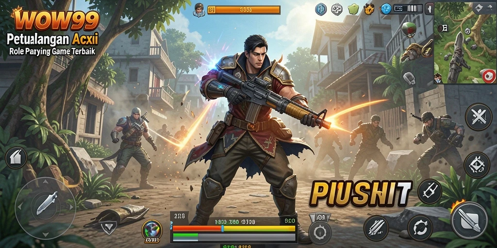 Screenshot gameplay <strong>WOW99</strong> dengan karakter beraksi dalam pertarungan seru.